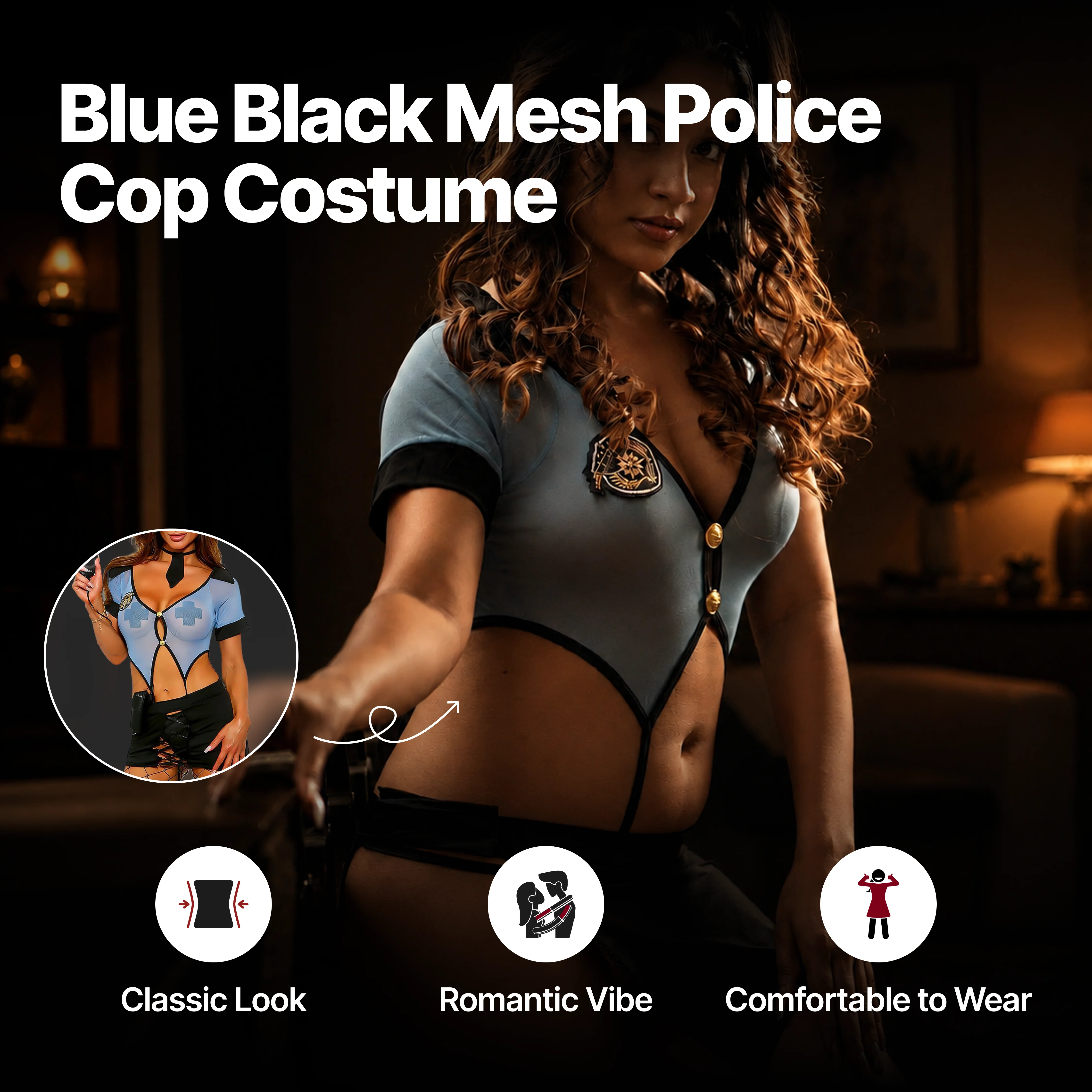 Nooky Ms. Police Tonight | 4-in-1 Date Night Gift Kit for Couples