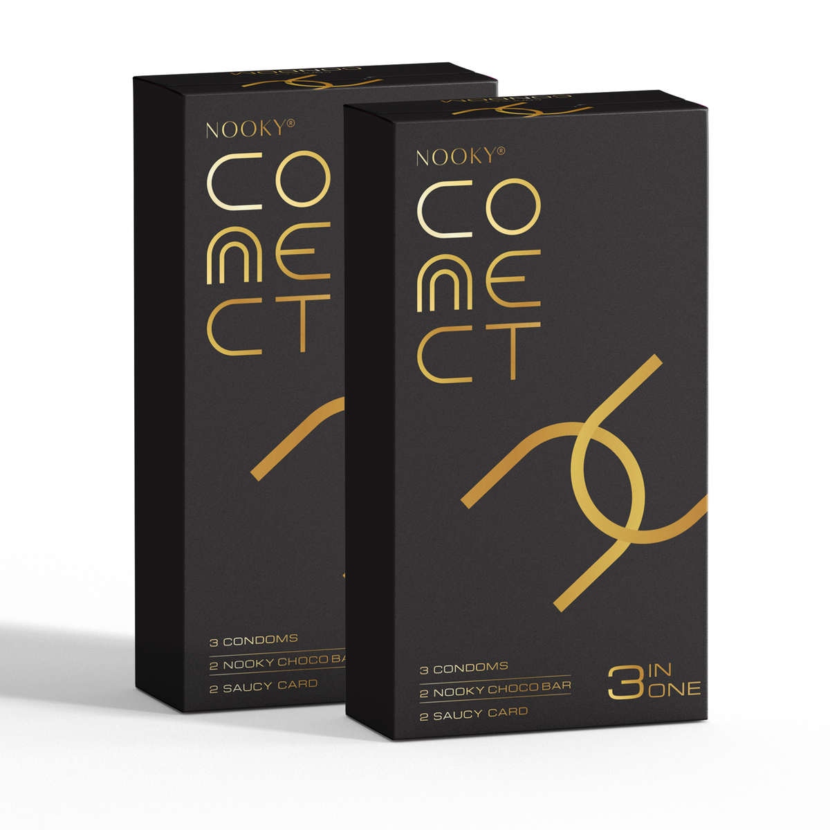 Connect Condoms Nooky Connect 3-in-1 Condom Kit | Chocolate + Cards