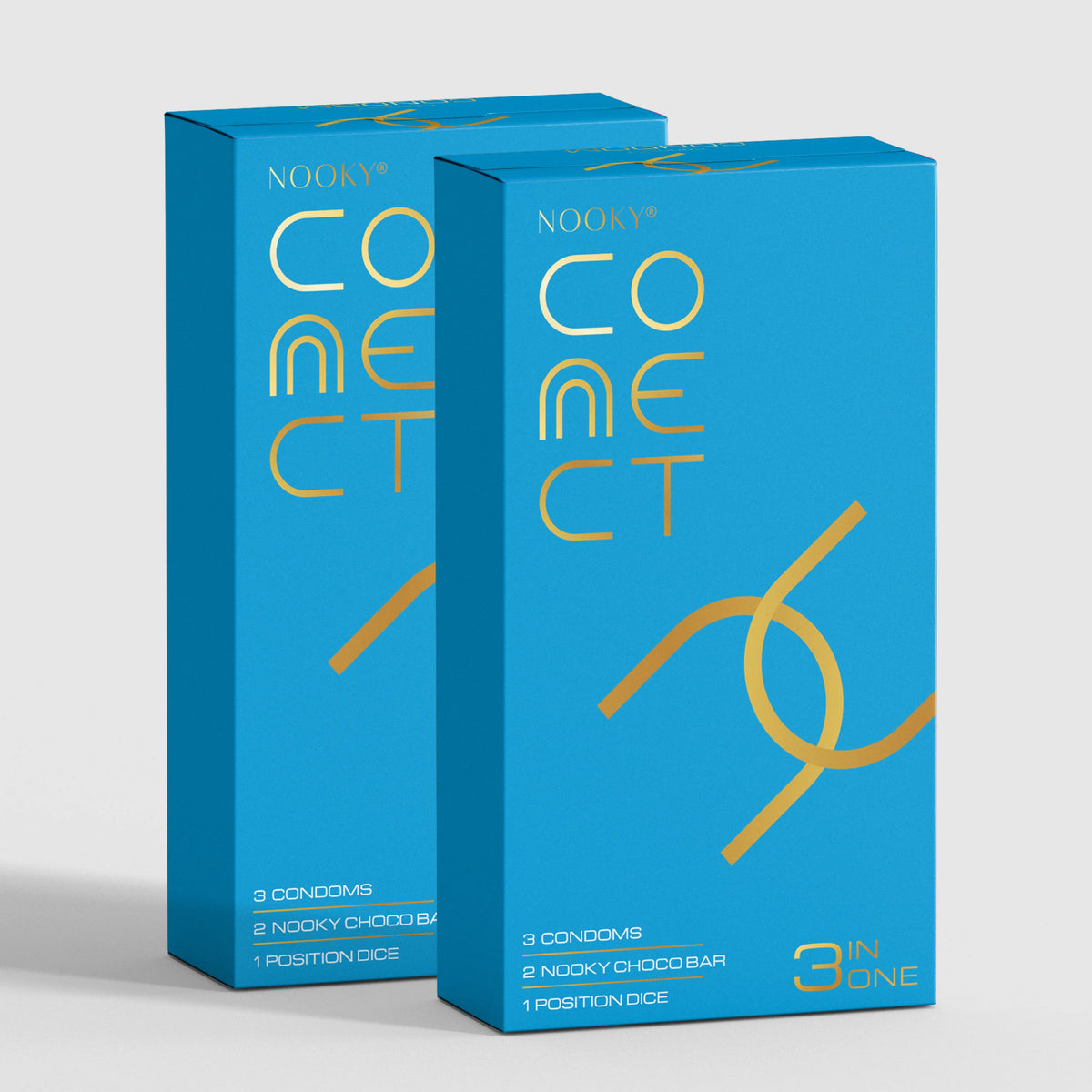 Connect Condoms Nooky Connect 3-in-1 Condom Kit | Chocolate + Dice