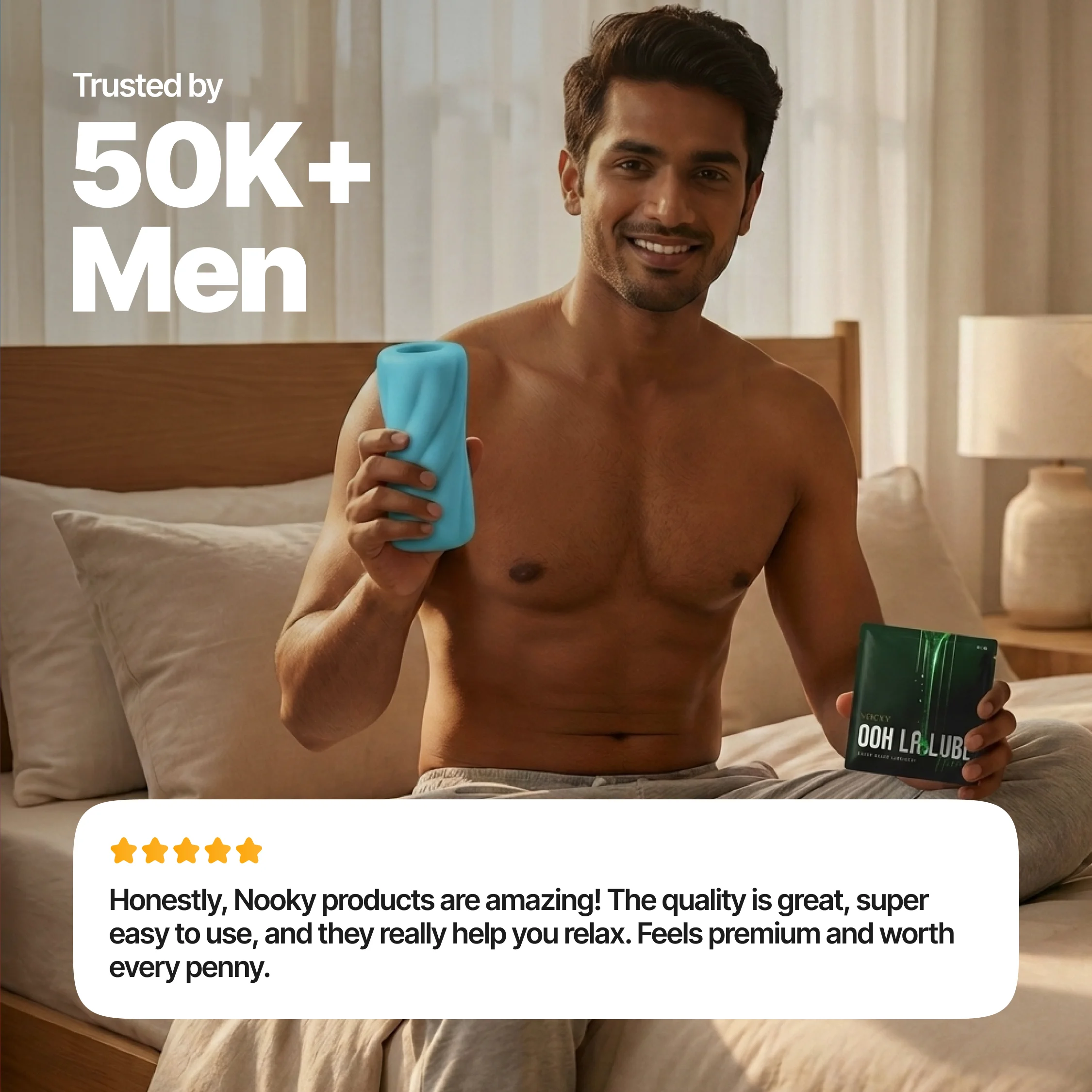 Nooky Drift -2-in-1 Kit | Men’s Stroker & Water based Natural Lube