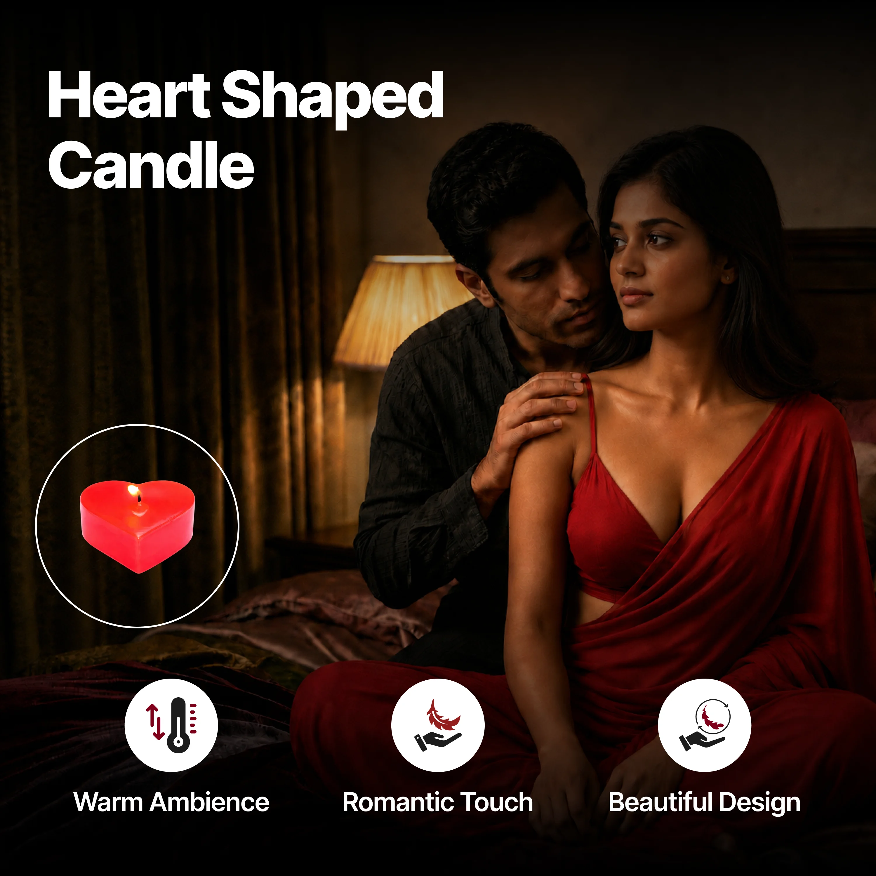 Nooky Ms. Saree Tonight | 6-in-1 Date Night Gift Kit for Couples