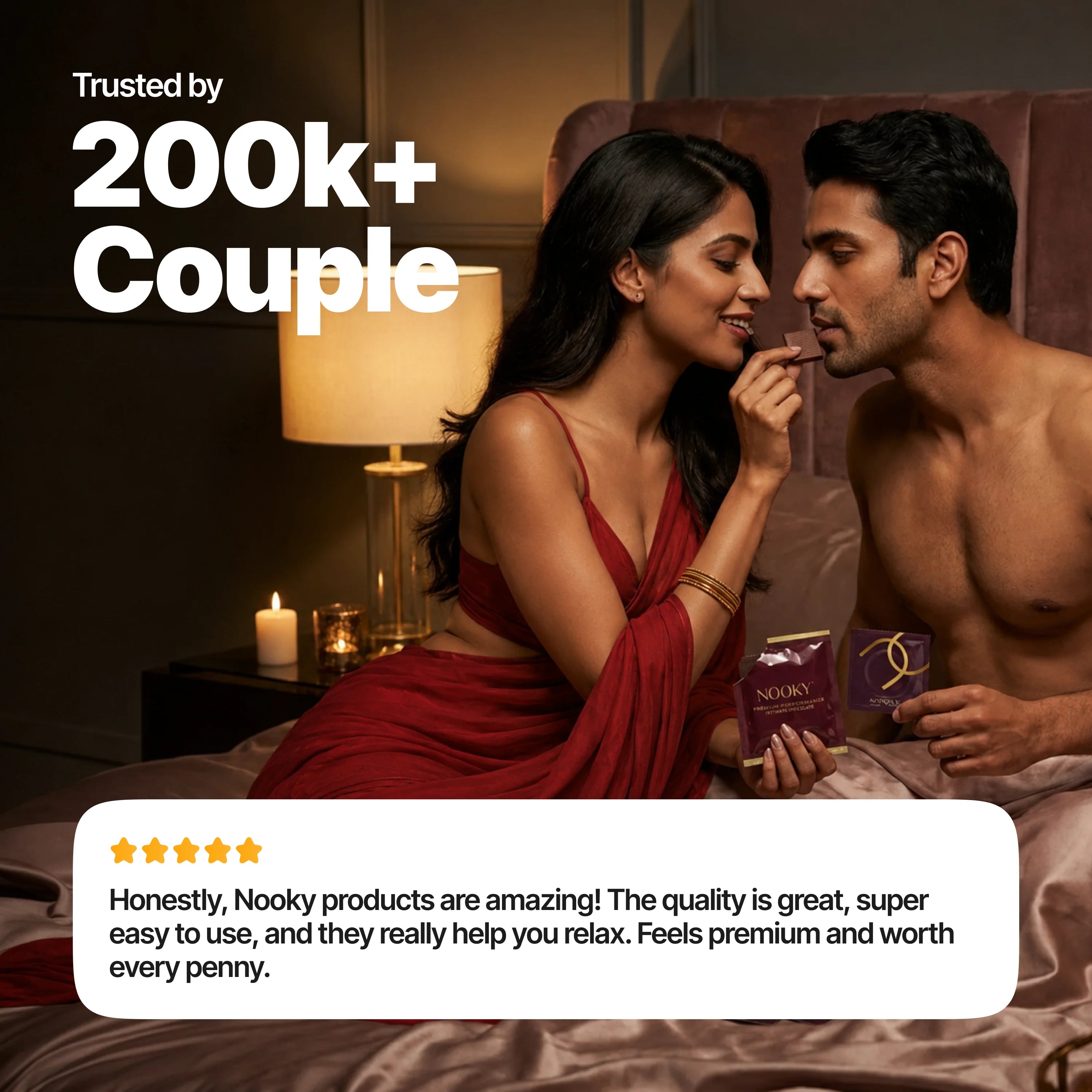 Nooky Ms. Saree Tonight | 6-in-1 Date Night Gift Kit for Couples