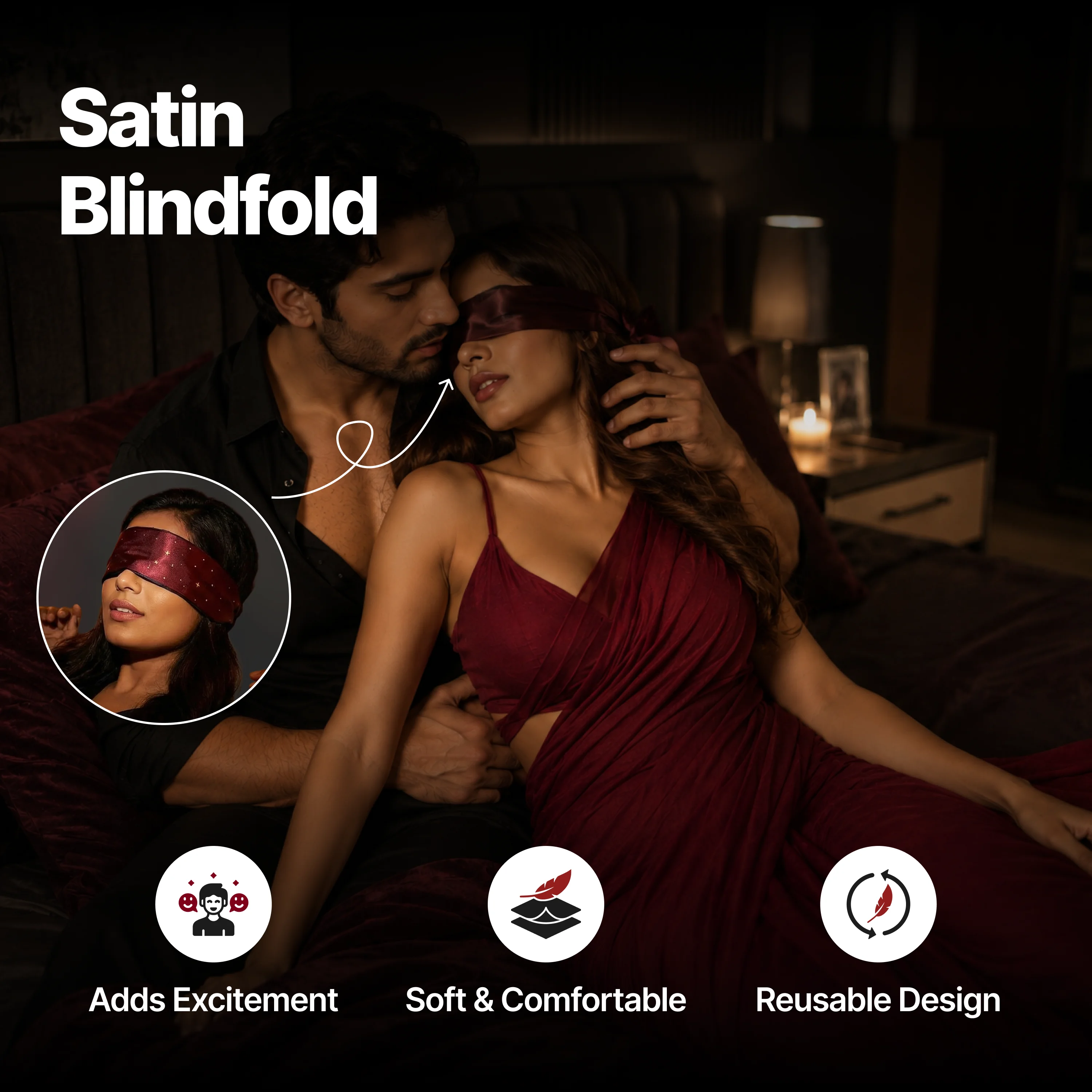 Nooky Ms. Saree Tonight | 6-in-1 Date Night Gift Kit for Couples