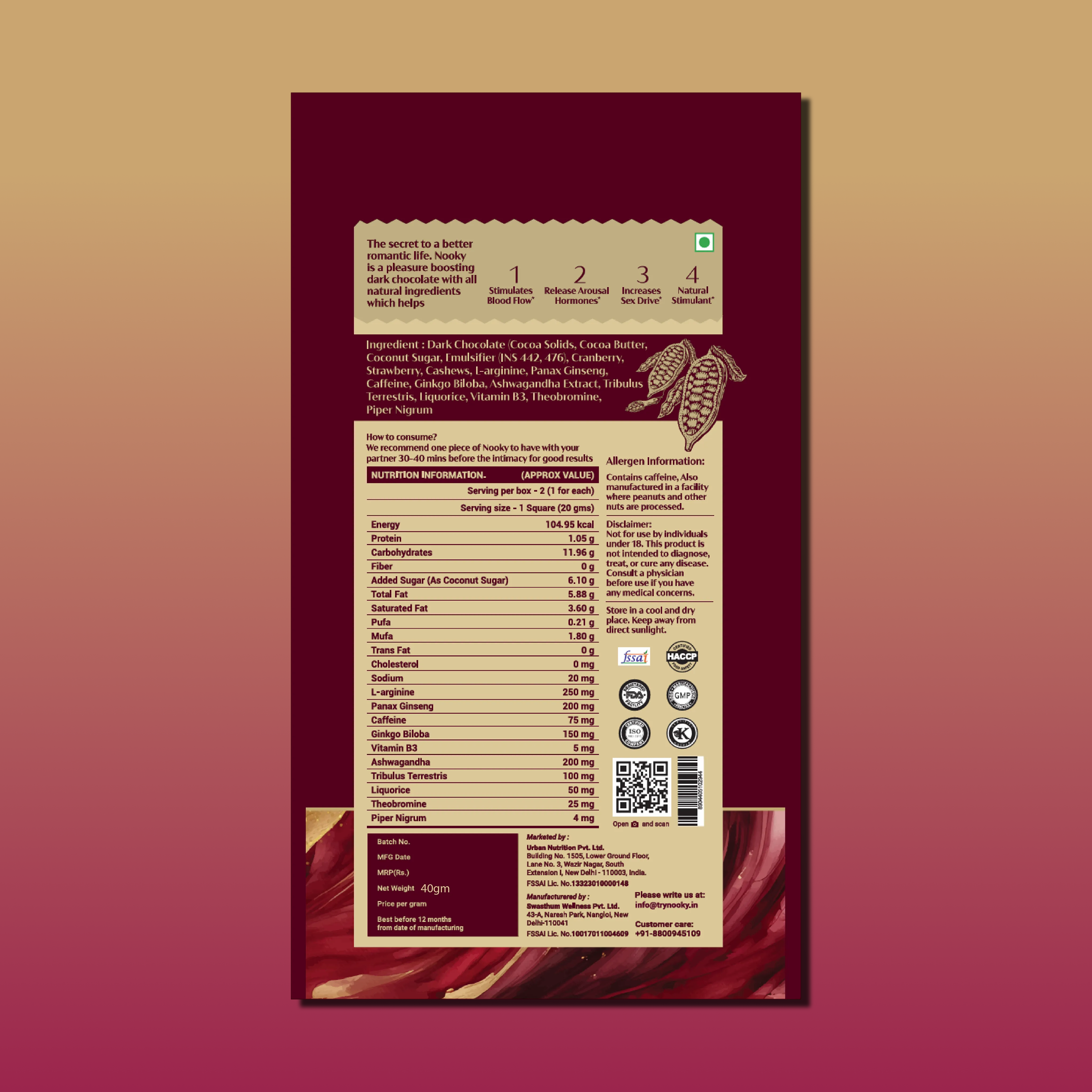 Mood Enhancing Chocolate For Men & Women