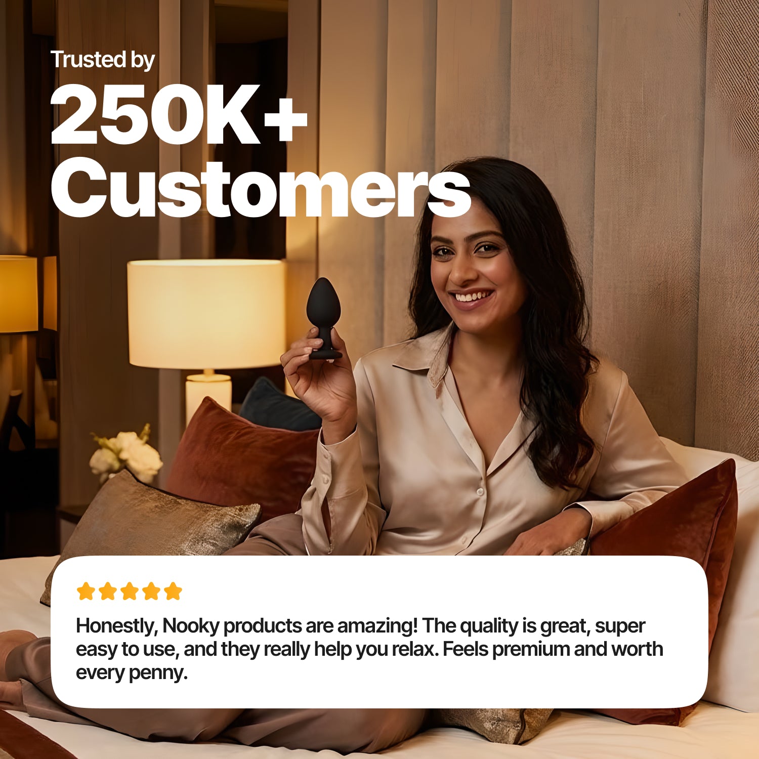 Nooky Crave 2-in-1 Play Kit | Core Butt Plug for Couples + Mini Bite Intimacy Chocolate