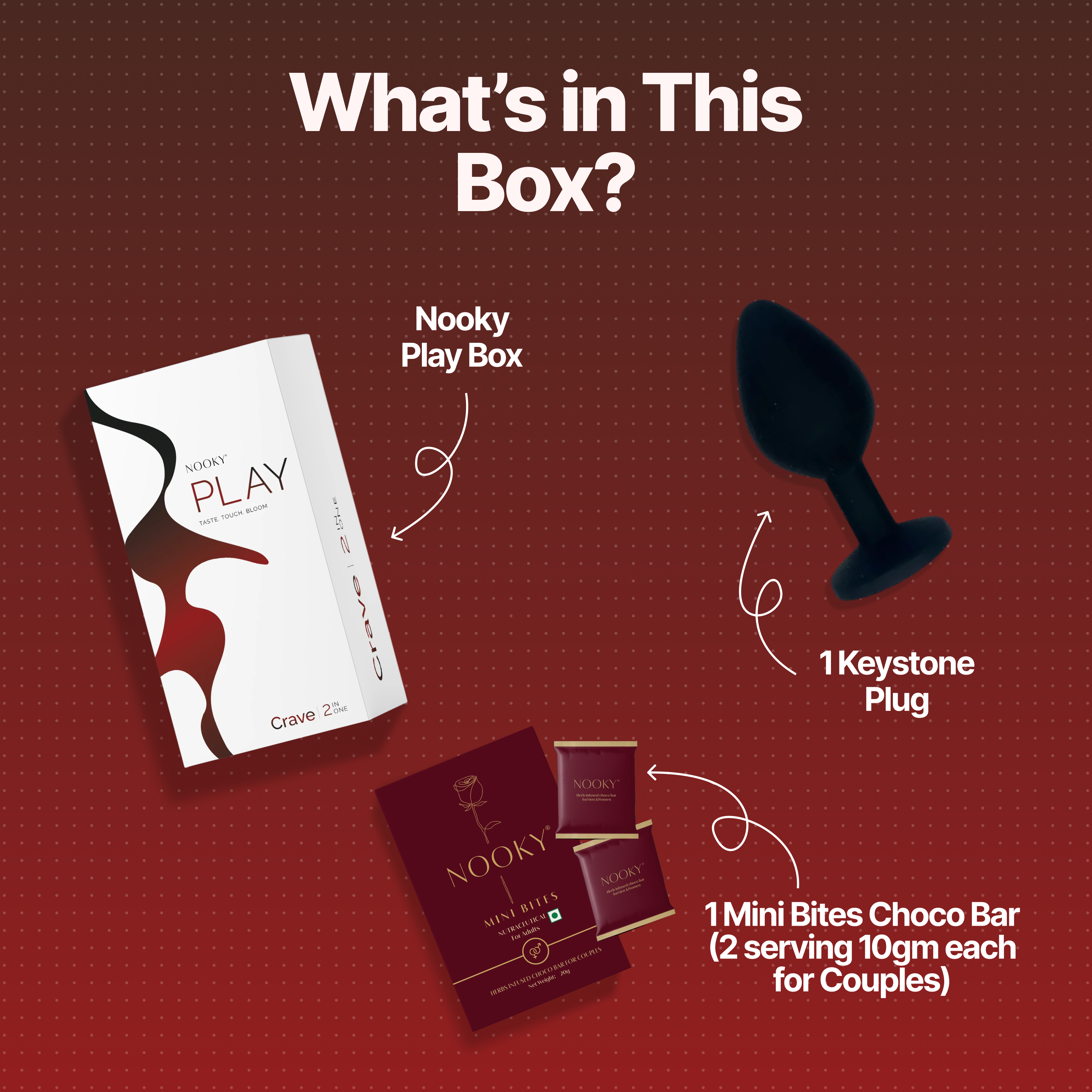 Nooky Crave 2-in-1 Kit | Silicone Plug & Chocolate