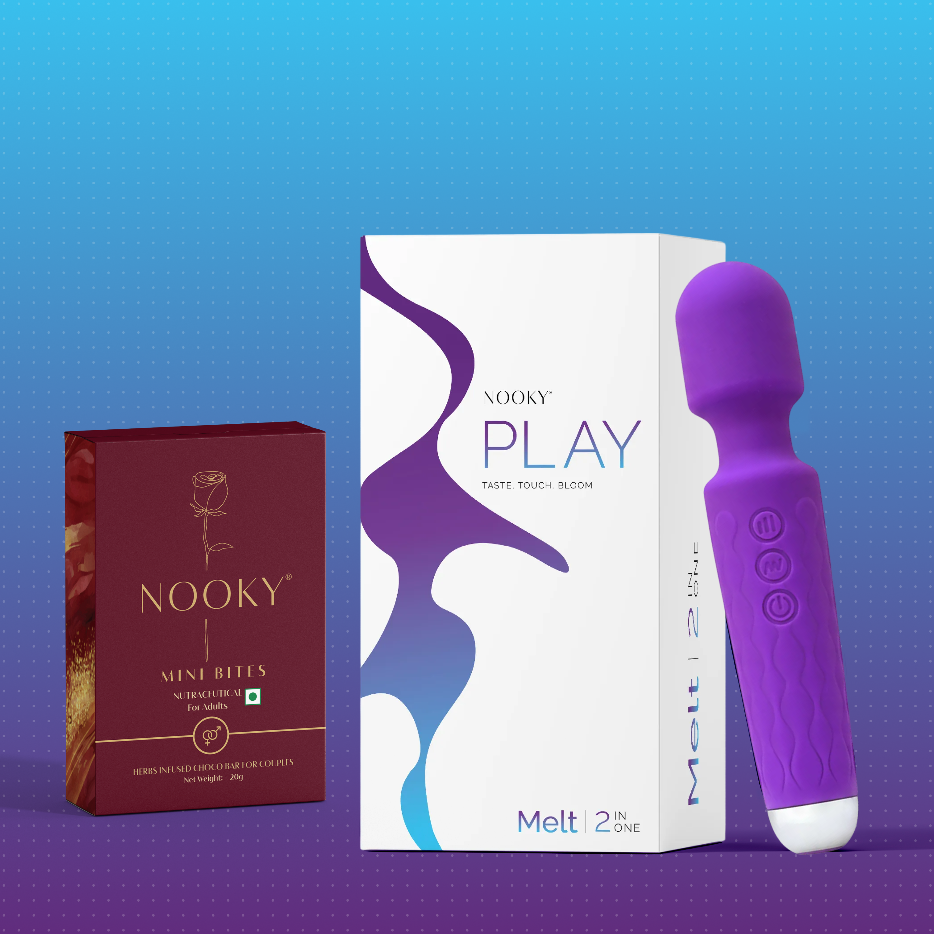 Nooky Melt 2-in-1 Kit | Massager & Chocolate