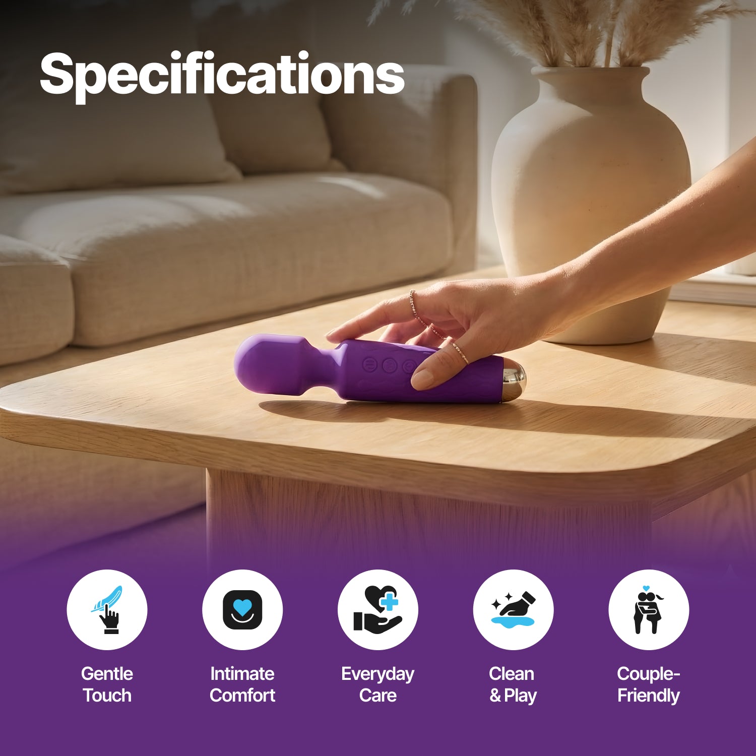 Nooky Melt 2-in-1 Play Kit | Wave Women’s Massager + Mini Bite Intimacy Chocolate