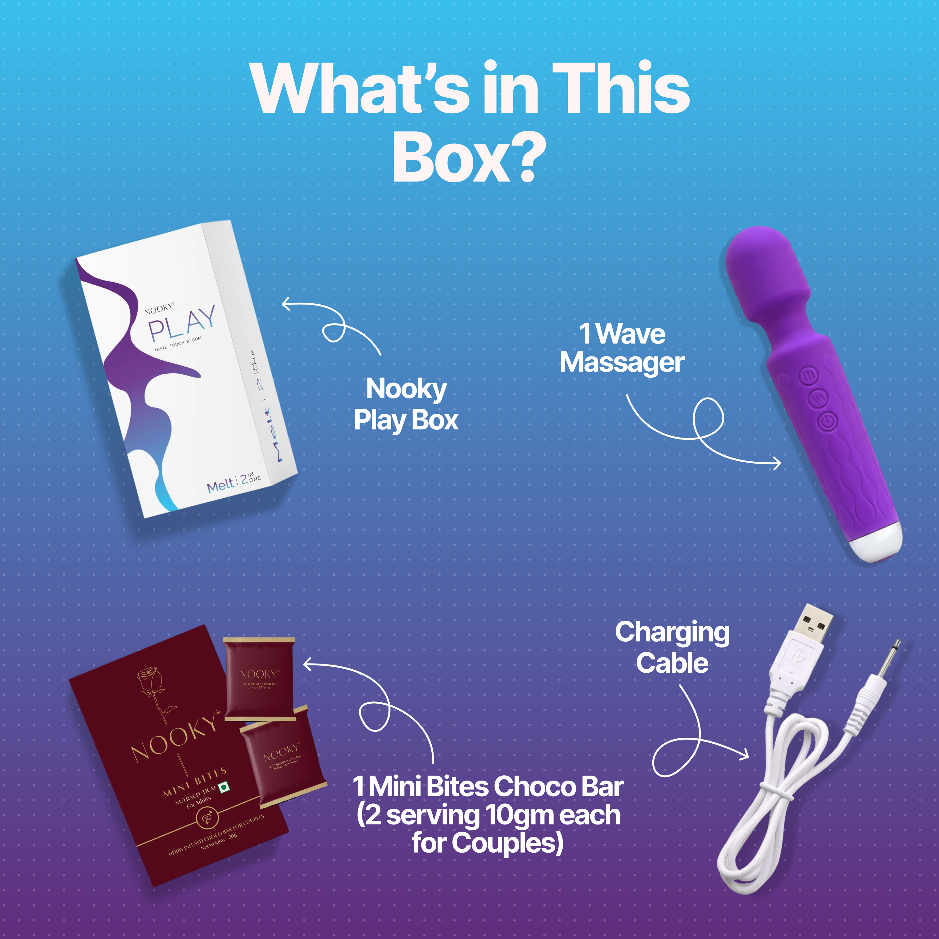 Nooky Melt 2-in-1 Kit | Massager & Chocolate