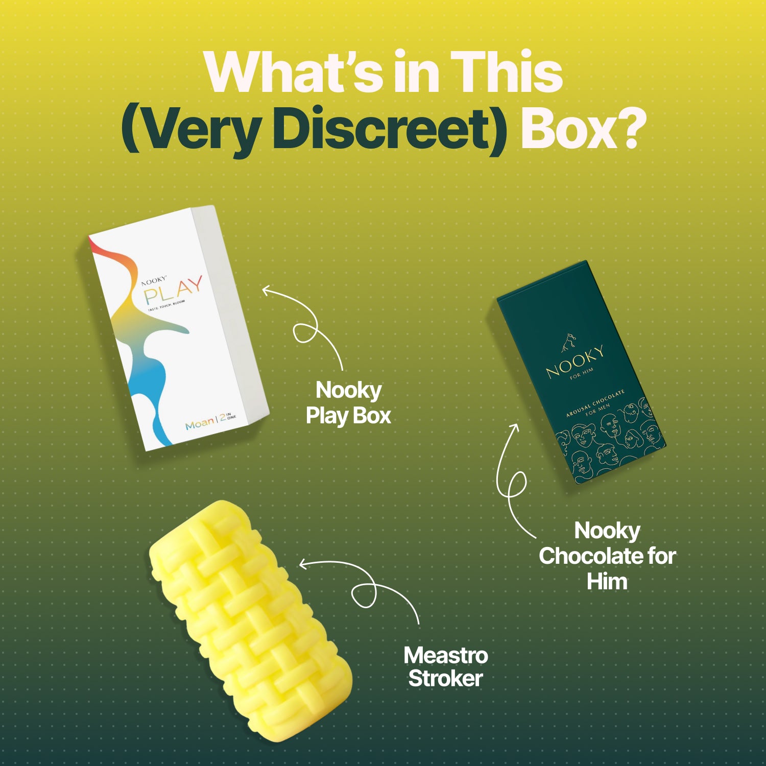 Nooky Moan 2-in-1 Play Kit | Maestro Men’s Stroker + Intimacy Chocolate for Him