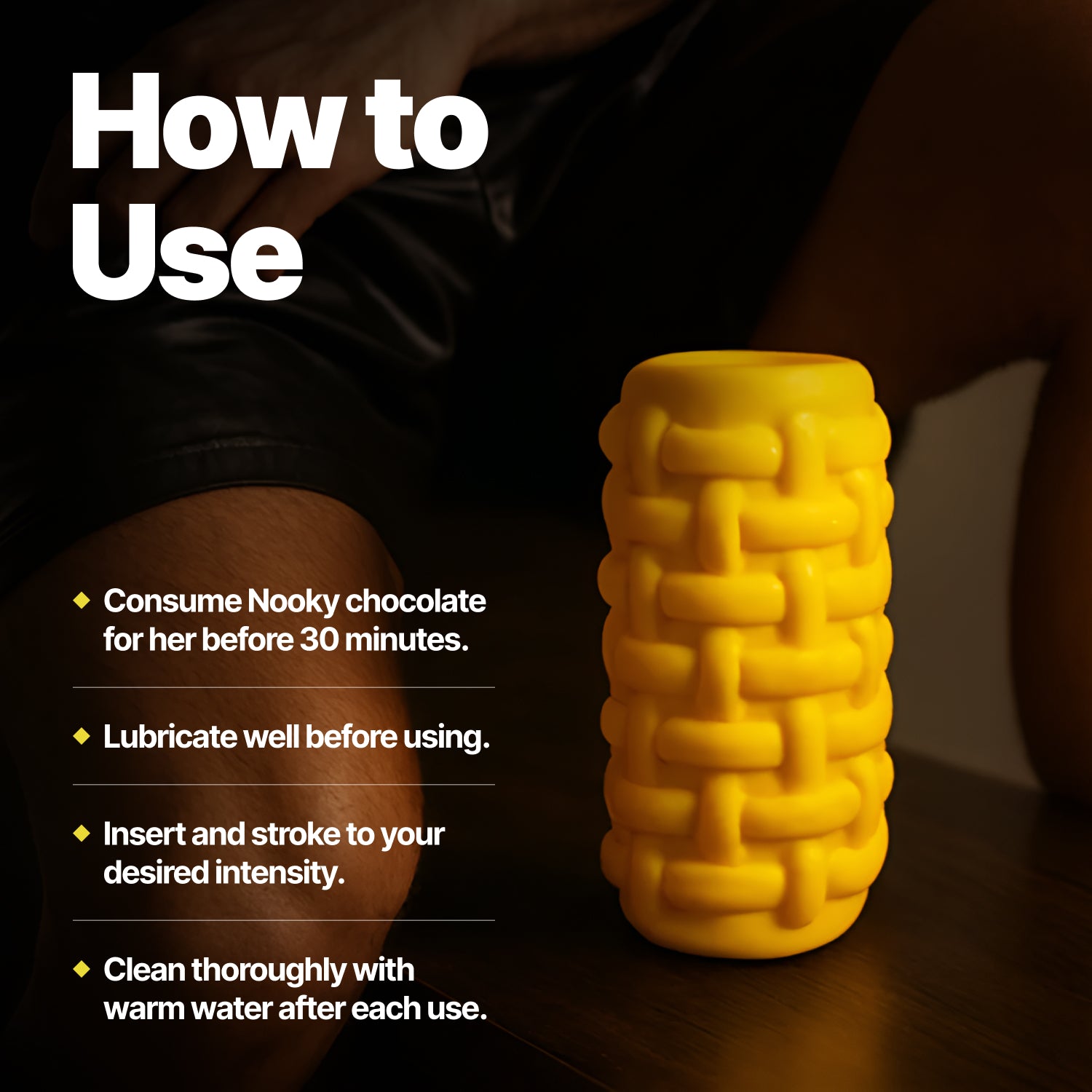 Nooky Moan 2-in-1 Play Kit | Maestro Men’s Stroker + Intimacy Chocolate for Him