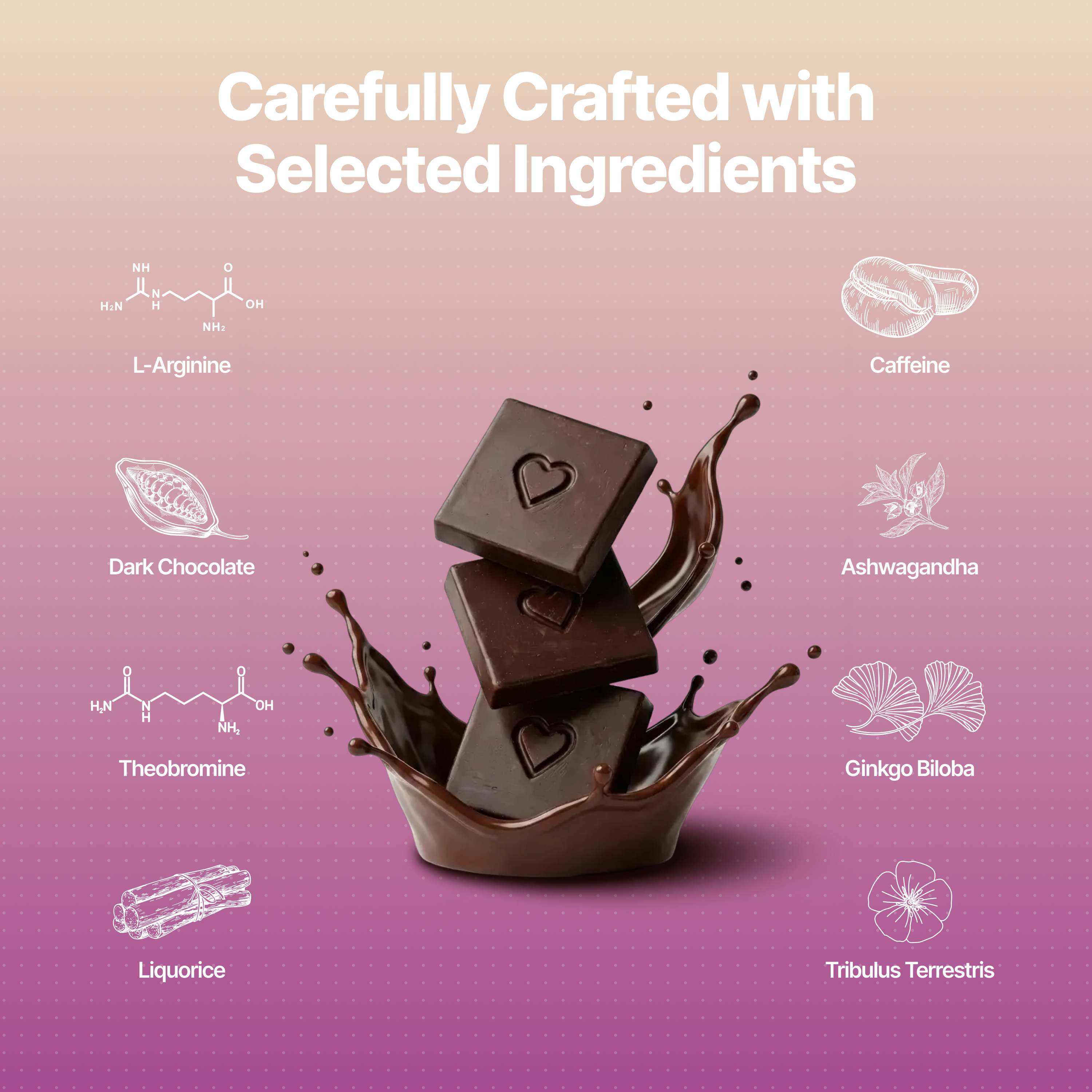 Nooky Tempt 2-in-1 Play Kit | Keystone Butt Plug for Couples + Mini Bite Herb Infused Choco Bar for Men & Women