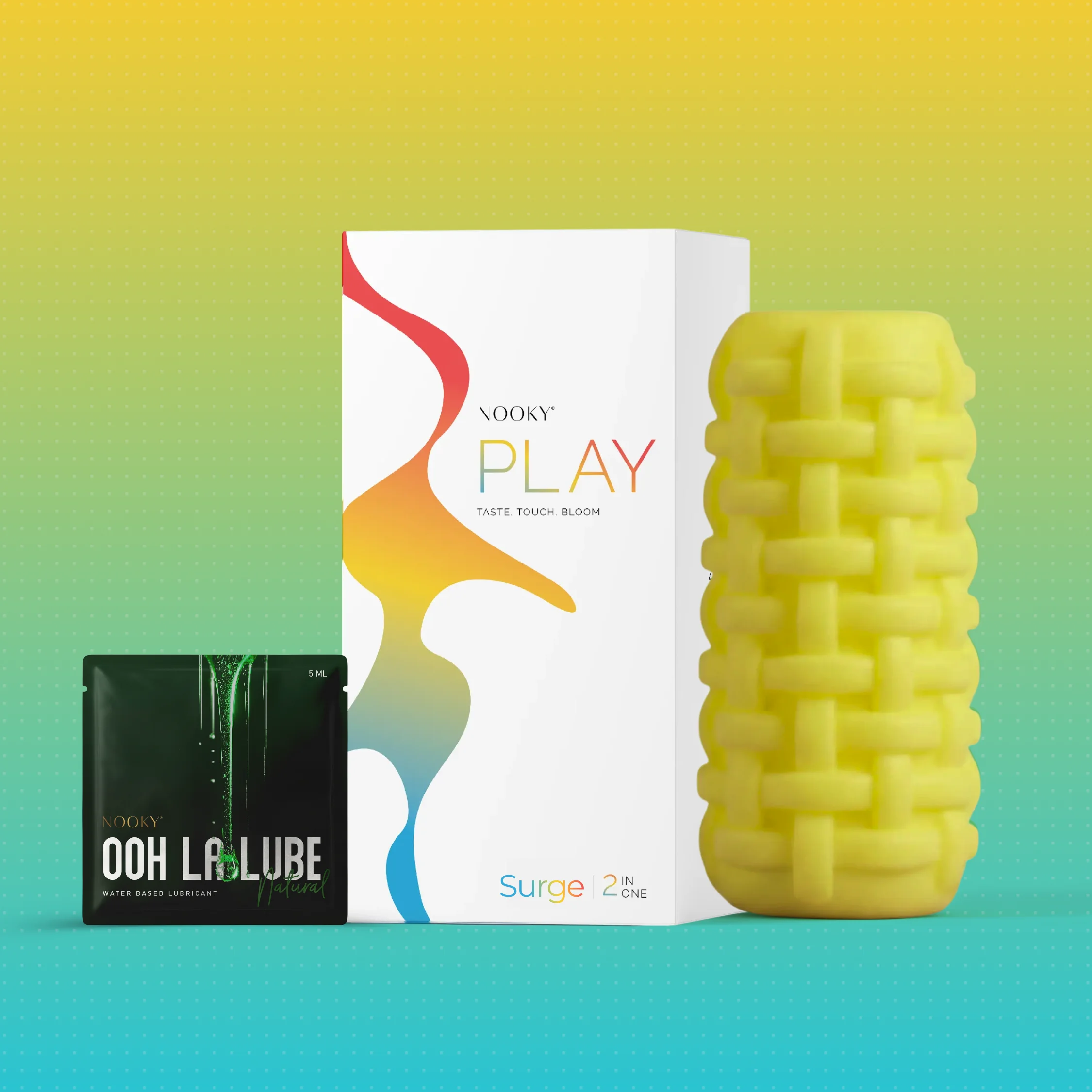 Nooky Surge-2-in-1 Kit | Men’s Stroker & Water based Natural Lube